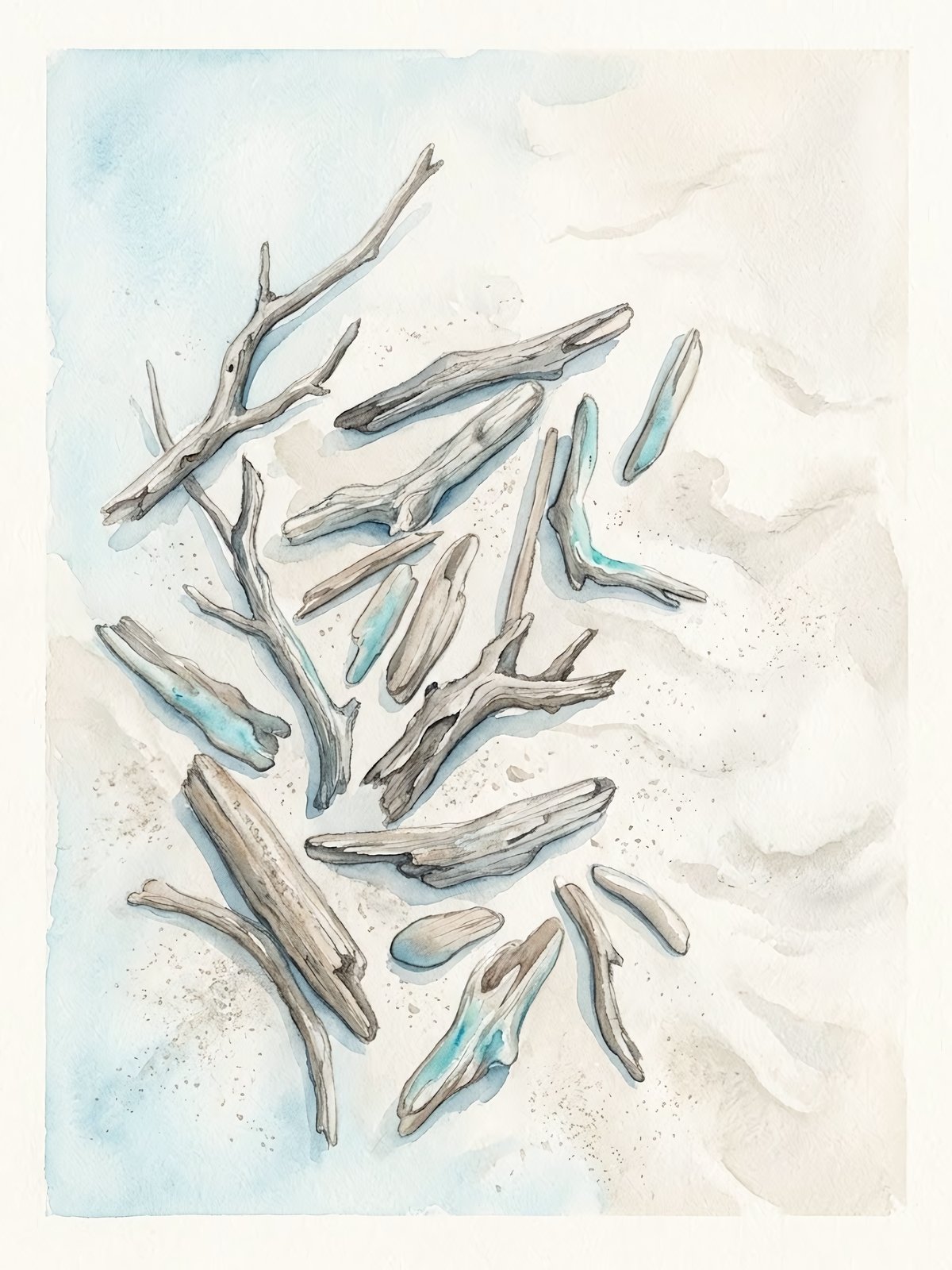 Driftwood on Sand