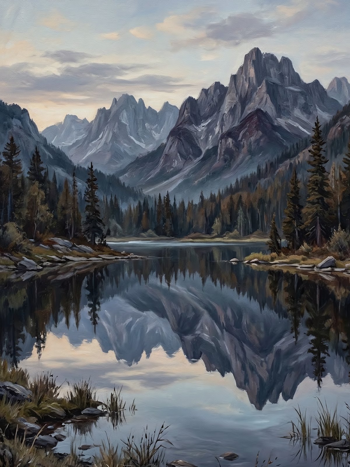 Mountain Lake Reflection