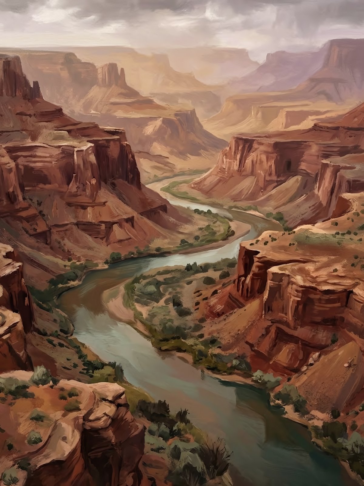 River Through the Canyon
